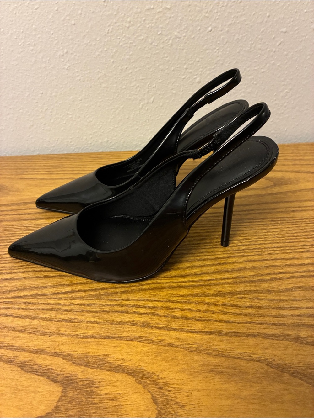 Asos design patent pointed toe stiletto heels